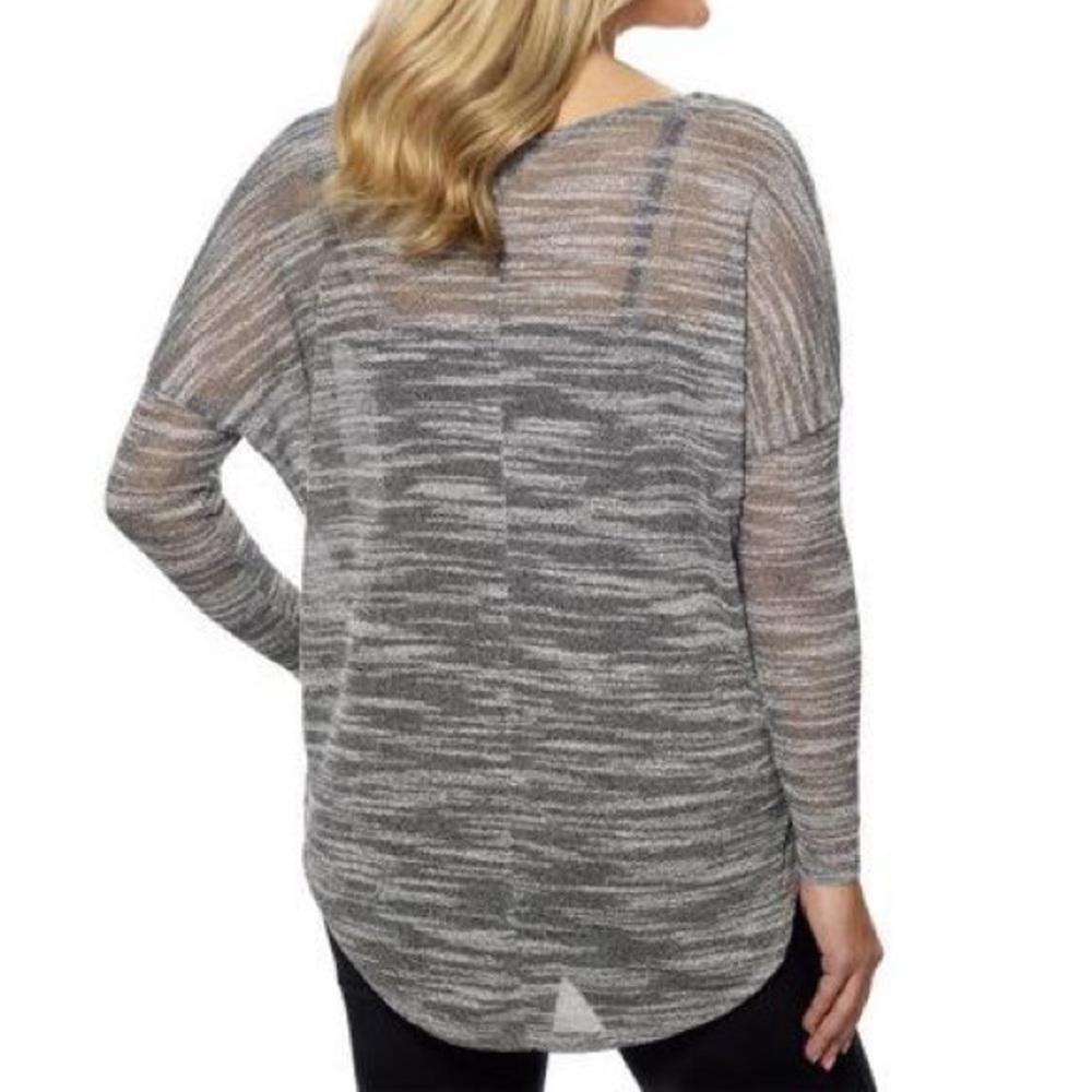 Sheer Dolman Tunic, Olive & Oak, Gray, Small - Picture 2 of 16